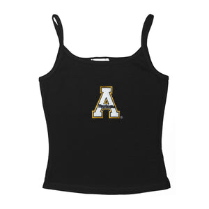 Appalachian State Mountaineers Girls Spaghetti Top - Size Large (8) - Black