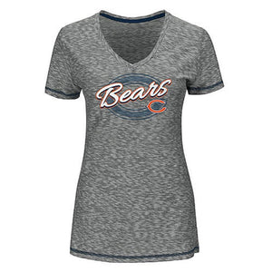 Women's Ribbed Tee-Shirt - Chicago Bears (Medium)