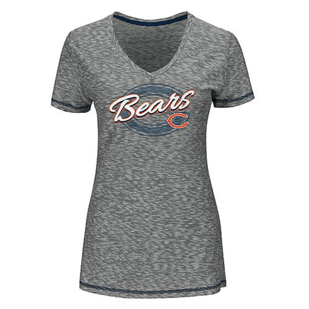 Women's Ribbed Tee-Shirt - Chicago Bears (Medium)