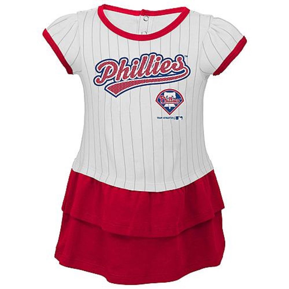 Baby Girls Girls Philadelphia Phillies Cheer Dress&Diaper Cover 0-3 Months