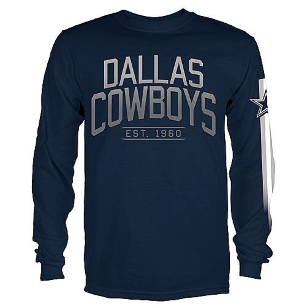 Mens Dallas Cowboys Long Sleeve Tee-Shirt