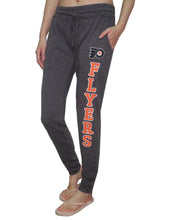 PHILADELPHIA FLYERS NHL Womens Athletic Cuffed Track Pants / Sweatpants