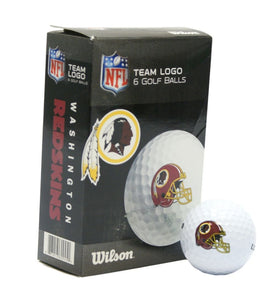 Washington Redskins Wilson Ultra Golf Balls - 6 Pack