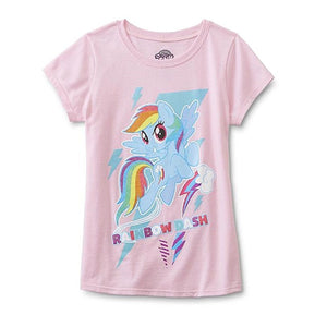 My Little Pony Girls' Tee-Shirt Rainbow Dash Size 14-16