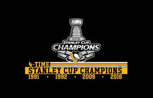 Pittsburgh Penguins 4X Stanley Cup Champions Rally Towel - Rare Exclusive Special Run