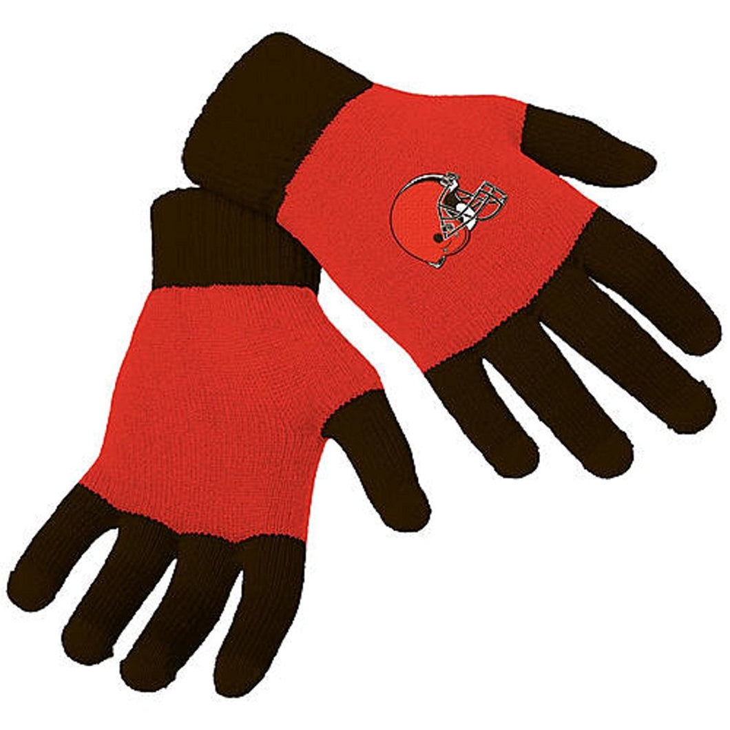 Womens Knit Texting Gloves - Cleveland Browns