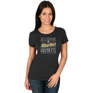 Women's Graphic Tee-Shirt - Pittsburgh Steelers Size Large