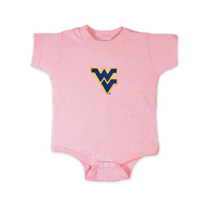 West Virginia Mountaineers Bodysuit - 12 Months - Light Pink
