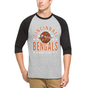 Cincinnati Bengals '47 Raglan 3/4-Sleeve Tee-Shirt (Large)