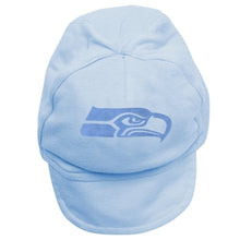 Seattle Seahawks Baby Boy Footed Pants, Hat and T-Shirt Set - Blue