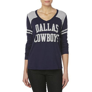 Womens Graphic Long Sleeve Tee Shirt Dallas Cowboys