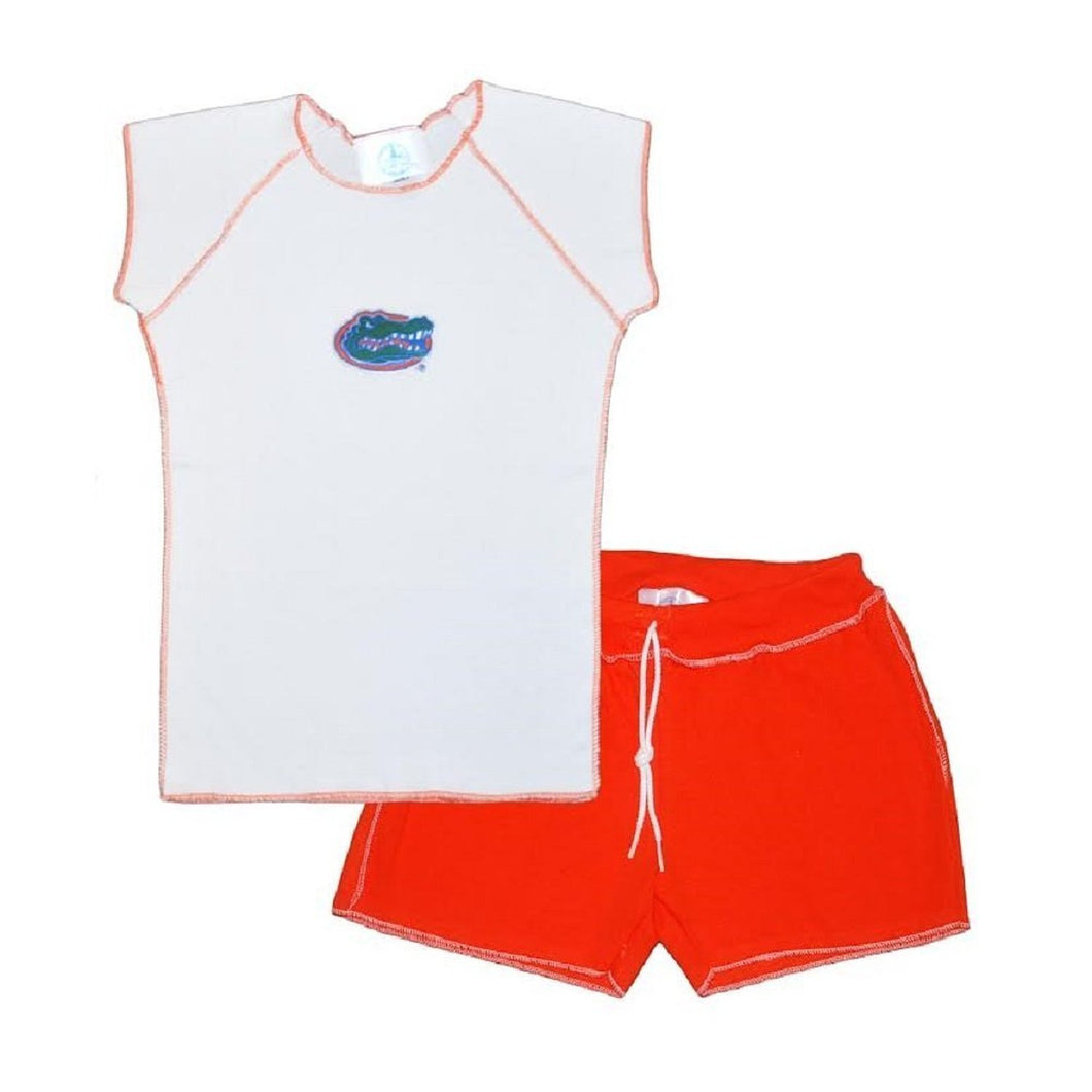 Girls Florida Gators Shirt and Short set Size 10/12