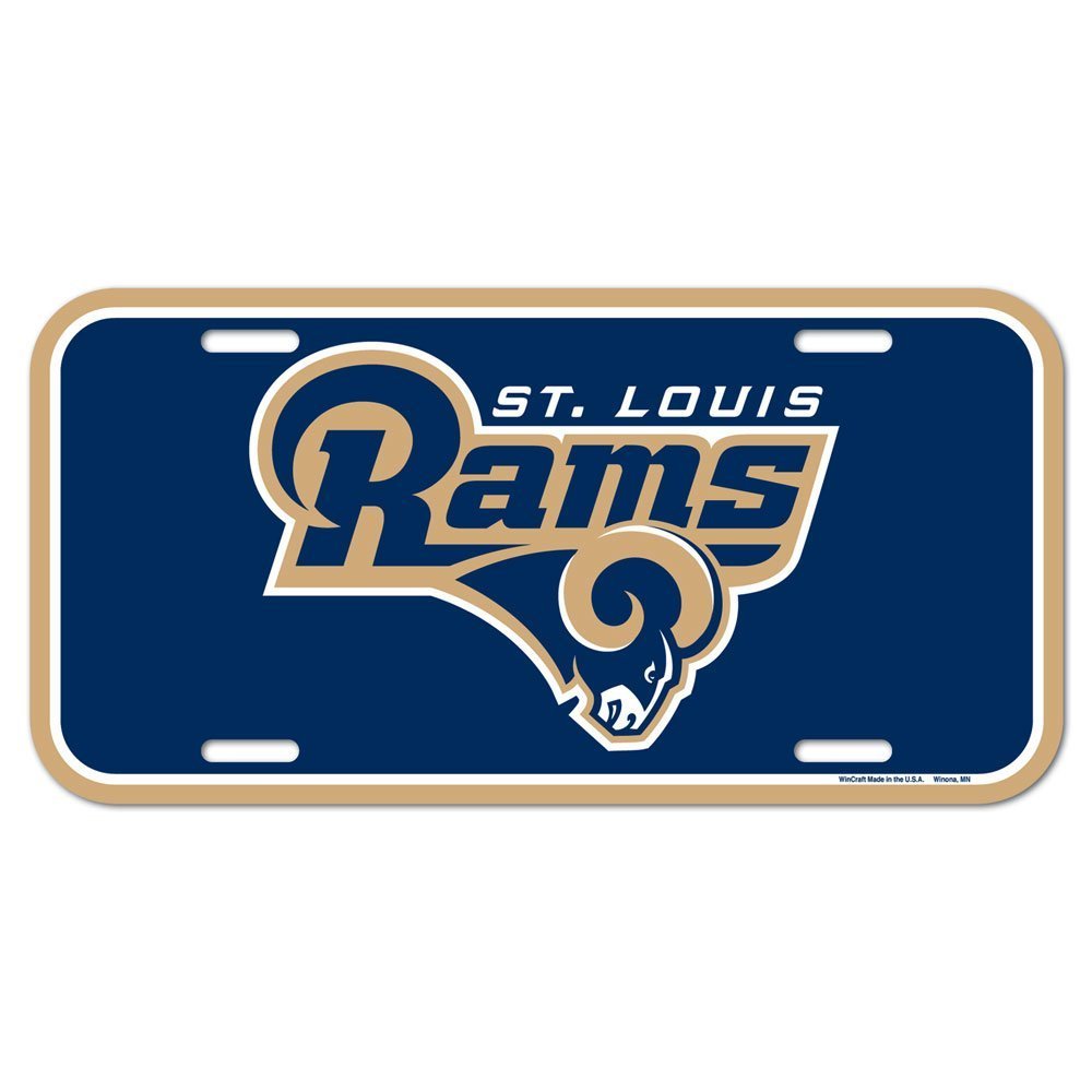 St Louis Rams License Plate