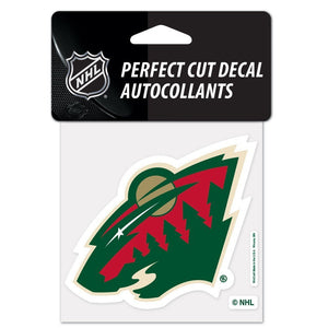 Minnesota Wild Perfect Cut Color Decal - 4" x 4"