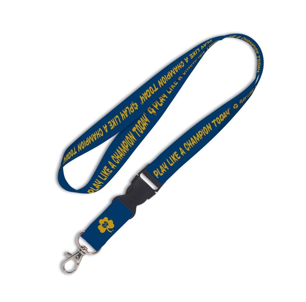 NCAA Notre Dame 08051014 Lanyard with Detachable Buckle, 3/4
