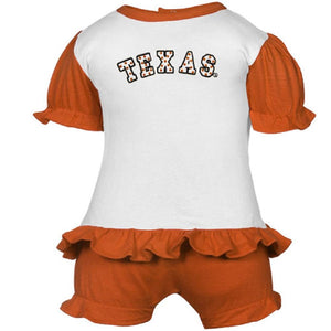 Baby Girls Texas Longhorns Diaper Set Size Newborn