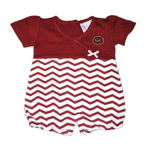Baby Girls Temple Owls Chevron Romper Size 18 Months