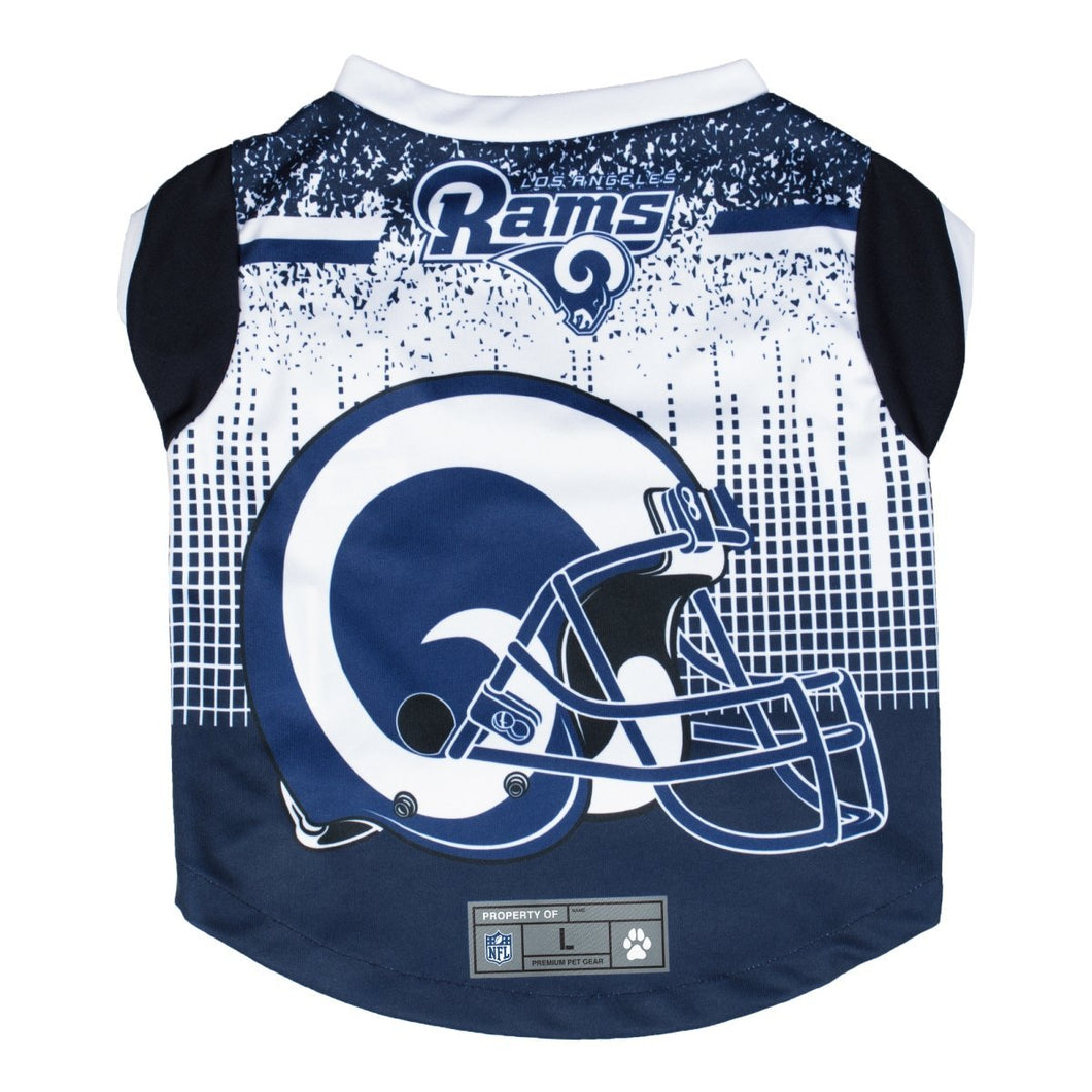 Los Angeles Rams Pet Performance Tee Shirt Size Large