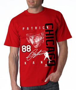 Patrick Kane Chicago Black Hawks Signature Shirt Size Large