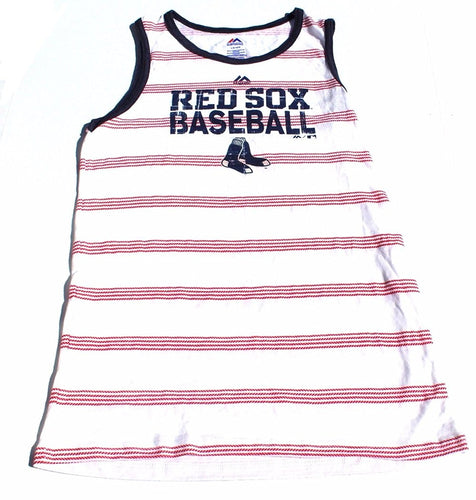 Boston Red Sox Youth White Stripe National Pride Tank Top