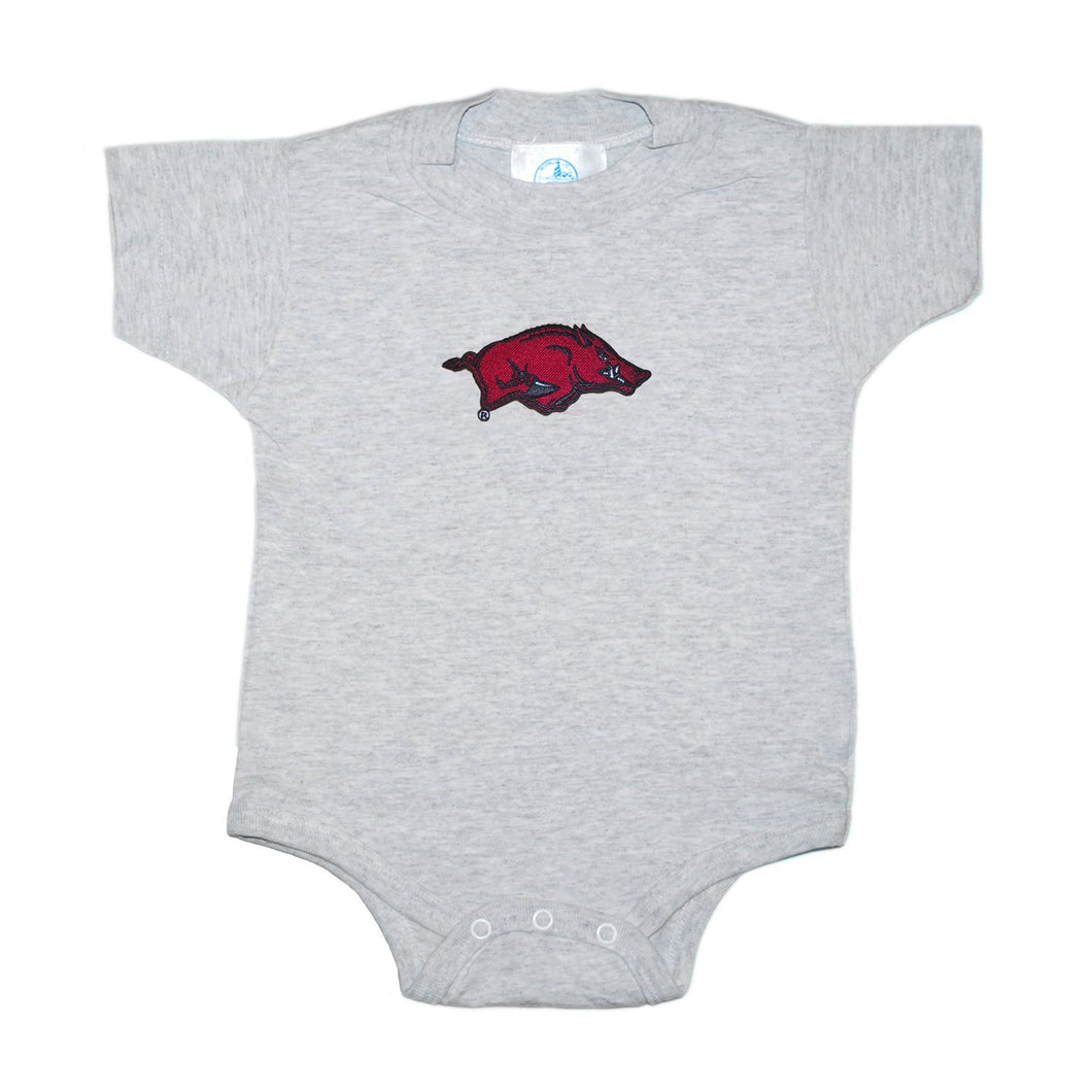 Arkansas Razorbacks Bodysuit - 24 Months - Ash
