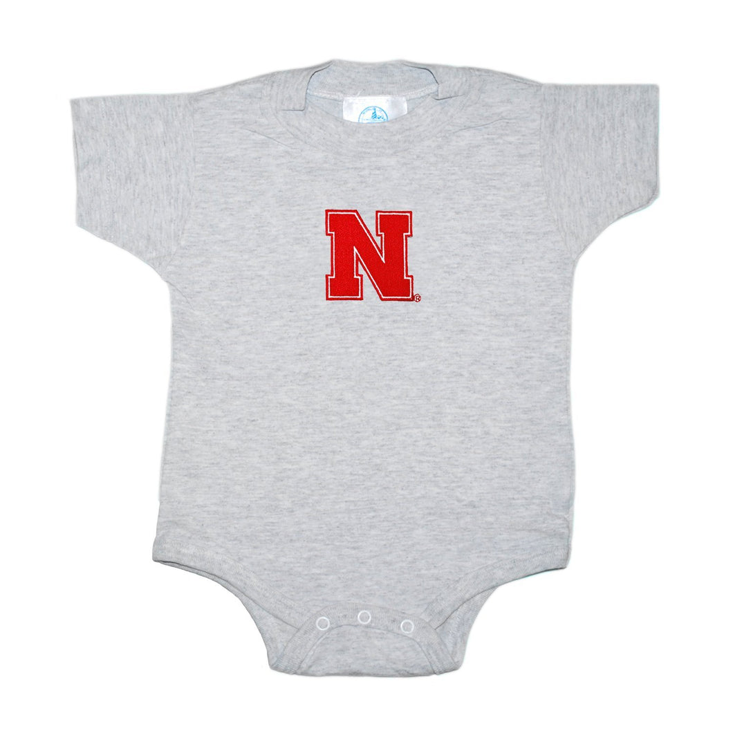Nebraska Cornhuskers Bodysuit - 24 Months - Ash