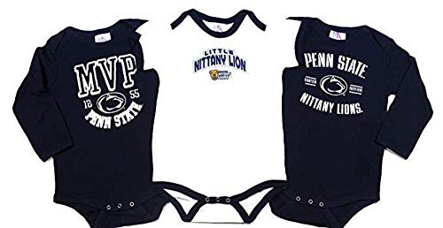 Baby Boys 3-Pack Bodysuits - Penn State Nittany Lions Size 24 Months
