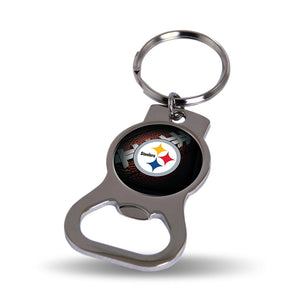 Pittsburgh Steelers Official NFL 2 inch Bottle Opener Key Chain Keychain by Rico Industries