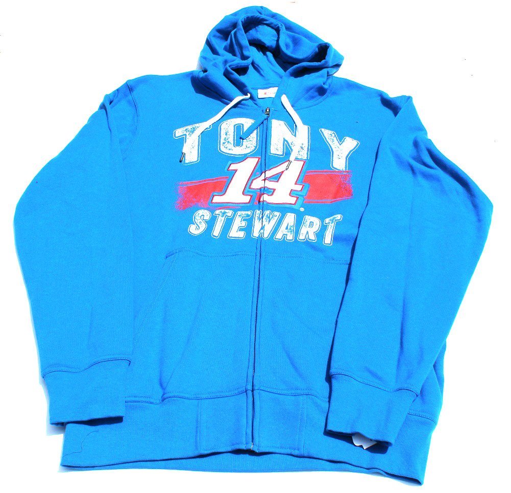 Tony Stewart G-III Racing Royal Blue Fleece Hoodie (Adult Medium)