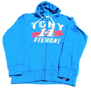 Tony Stewart G-III Racing Royal Blue Full Zip Fleece Hoodie (Adult XL)