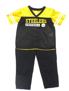 Toddler Boys Jersey and Football Pants Pittsburgh Steelers Size 2T
