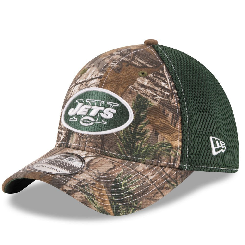 New York Jets Real Tree Neo 39THIRTY Flex Fit Hat / Cap
