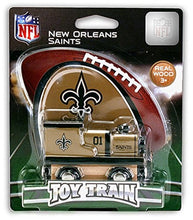 NFL Licensed New Orleans Saints Wood Toy Train