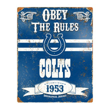 Party Animal NFL Embossed Metal Vintage Pub Signs