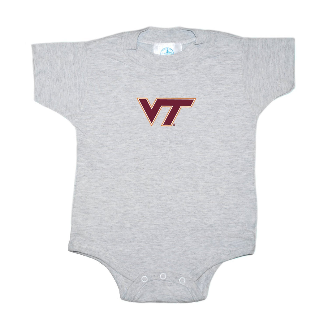 Virginia Tech Hokies Bodysuit - 24 Months - Ash