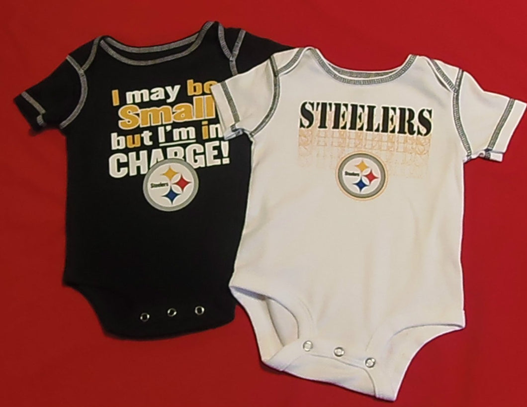 Pittsburgh Steelers 2 Piece Bodysuit Set Size 0/3 Months