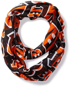 NFL Cincinnati Bengals Team Logo Infinity Scarf, Orange