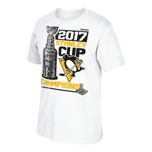 Pittsburgh Penguins Adult 2017 NHL Championship Locker Room T-Shirt - Team Color ,