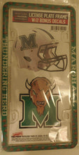 Marshall Thundering Herd Thin Rim License Plate Frame with Decals