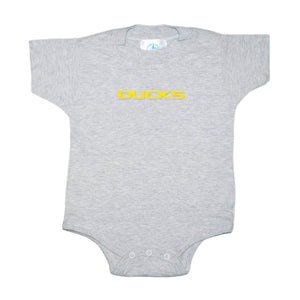 Oregon Ducks Bodysuit - 24 Months - Ash