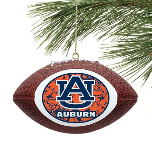 Auburn Tigers Mini Replica Football Christmas Ornament