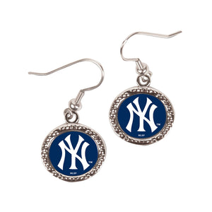 MLB New York Yankees Round Earrings, Large, Multi