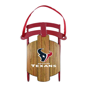 NFL Houston Texans Metal Sled Ornament