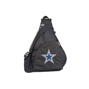 The Northwest Company NFL Dallas Cowboys Leadoff Sling Bag, 20-Inch, Black/Black