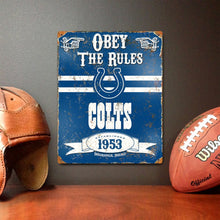 Party Animal NFL Embossed Metal Vintage Pub Signs