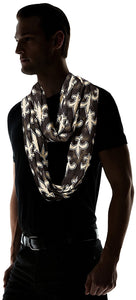 NFL New Orleans Saints Team Logo Infinity Scarf, Black