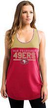 NFL Women's Two Min Offense Sleeveless Racer Scoop Tank Top