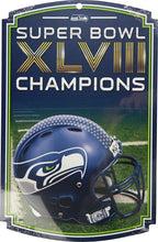 Seattle Seahawks 2014 Super Bowl Champions 11"X17" Team Wood Sign By Wincraft