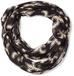 NFL New Orleans Saints Team Logo Infinity Scarf, Black