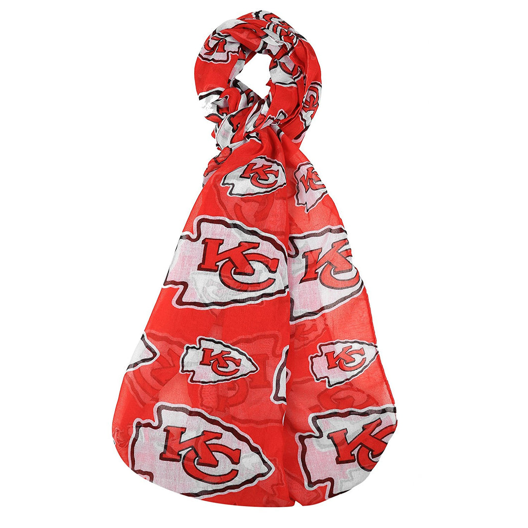 NFL Kansas City Chiefs Team Logo Infinity Scarf, Red
